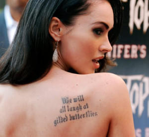 Popular Megan Fox Tattoo Stuff