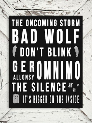Dr Who Quote Bad Wolf The Oncoming Storm by ThePoetandTheGypsy