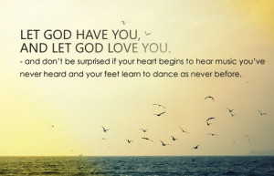 surrender to Your love.