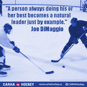 Example Joe DiMaggio Inspirational Sport Quotes From CARHA Hockey