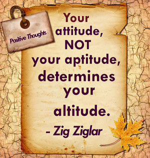 Motivational Quote 3: “Your attitude, not you aptitude, determines ...