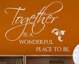 Wall-Decal-Quote-Sticker-Vinyl-Art-Together-is-a-Wonderful-Place ...