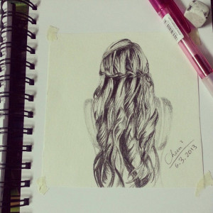 Hair Sketch 2 by chococheen