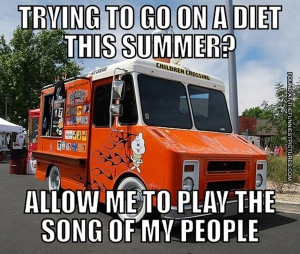 funny picture ice cream truck diet