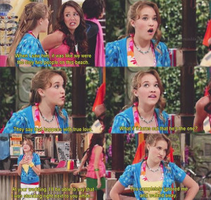 Hannah and Lilly :) Hannah Montana quote