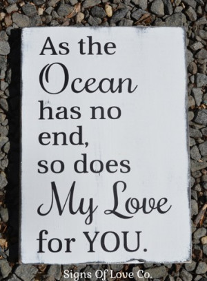 Beach Sign Nautical Nursery Decor Beach Weddings Ocean Love Quote Wood