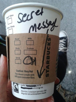 Secret Message: You're extremely hot.