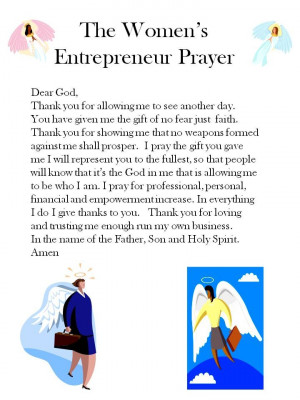Female Business Owner's Prayer