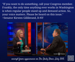 kirsten gillibrand quote from daily show