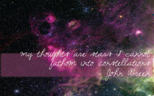 made a simple John Green quote wallpaper. Thought you guys might ...