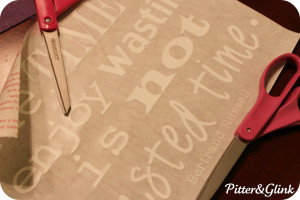 applied the stencil to my unpainted board because I wanted my ...