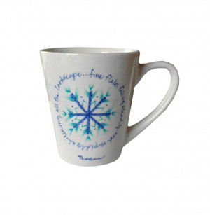 CLEARANCE Snowflake Mug Winter Quote from Thoreau by PenEndeavors, $10 ...