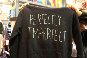 imperfection shirt perfectly imperfect black sweater sweatshirt quote ...