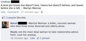 SO tired of Marilyn Monroe quotes...