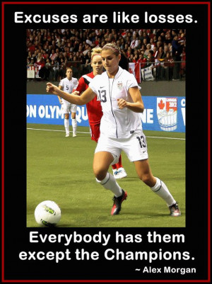 Soccer Poster Alex Morgan Photo Quote Wall Art Print 8x11
