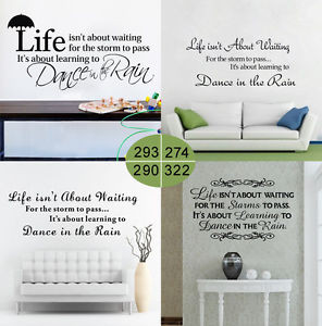 Inspirational-Quotes-Removable-Wall-Stickers-Home-Decals-DIY-Dance-in ...