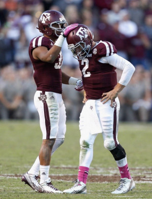 Johnny Manziel And Mike Evans Together Texas a&m quarterback johnny