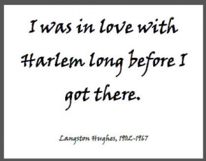 Langston Hughes on Harlem