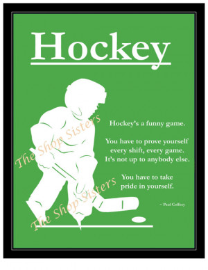 Motivational Hockey Boy Silhouette Green 8 x 10 Print Wall art FREE ...
