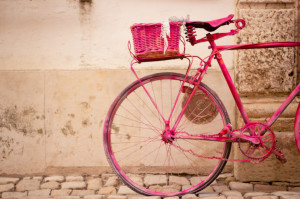Vintage Pink Bicycle