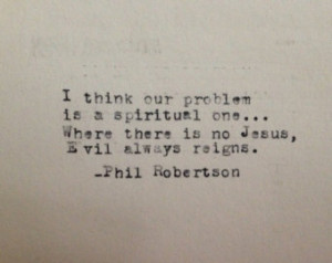 ... of Duck Commander & Duck Dynasty, Antique Typewriter Christian Quote