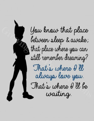 Peter Pan Quote on Etsy, $26.00 CAD