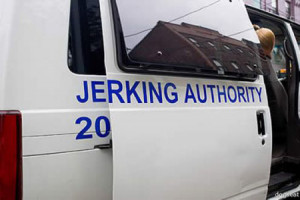 sign fail - parking authority says jerking authority