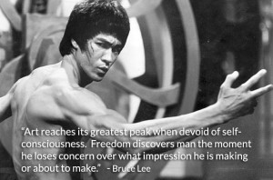 ... to get your creativity on. Words from Bruce Lee, KRS-One & Bob Marley