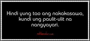 English and Tagalog Quotes para sa mga manloloko at niloko