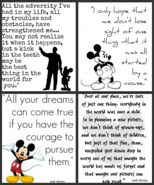 Pictures of Short Inspirational Quotes By Walt Disney