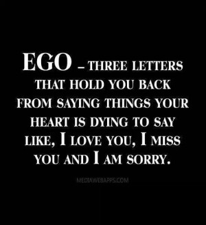 Some people care more about their ego than what is truly important ...