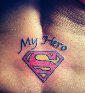 Superman Flying Sky Tattoo
