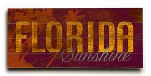 Florida Sunshine Vintage Beach Sign