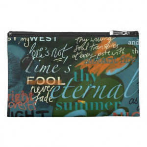 Dark Clutch Bag Shakespeare Quotes Literary Gift Travel Accessory Bags
