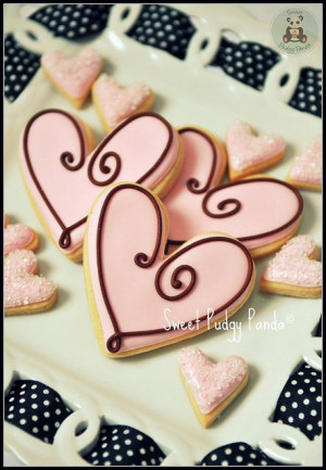 Really cute v-day cookies!