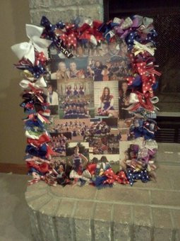 Made this myself for graduation party in honor of cheerleading :)