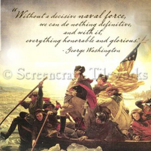 Navy Flag, Quotes - George Washington