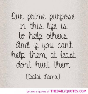 Our Prime Purpose In This Life…………