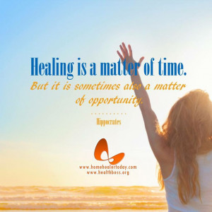 Take time to heal. [HealthBoss]