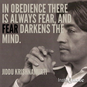 Jiddu Krishnamurti - Fear