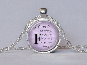 Lavender Quote Necklace Gift for Her Lavender and Black Inspirational ...