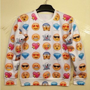 HOT-2014New-Women-Men-love-afraid-happy-sad-emoji-print-Pullover-sexy ...