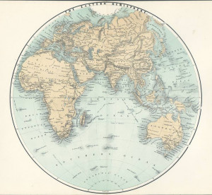 Eastern Hemisphere World Map