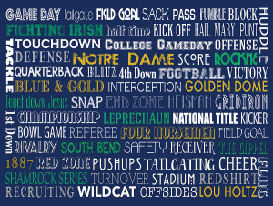 Notre Dame Football Digital Art