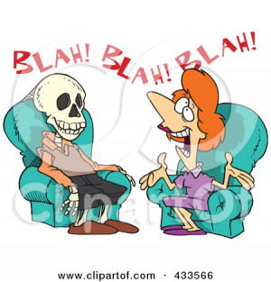 Two Women Talking Talkative Cartoon Sitting Sofa