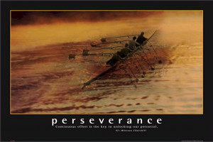 How I Met Your Mother - Barney Motivational Perseverance Rowing Poster