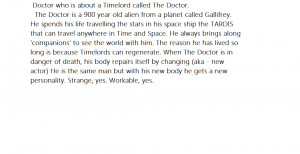 Doctor Who Quotes About Life But i really loved the doctor