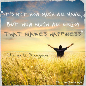 Charles Spurgeon Quote – Happiness