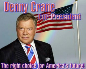 Capt. Kirk / Denny Crane For President - - - - Humor Video.... But ...