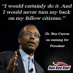 ben carson for Presiden